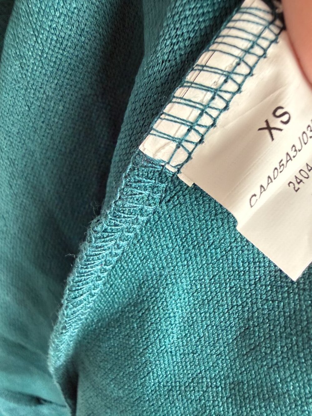 NWT Cupshe Belted Teal Puff Sleeve Wrap Dress Long Sleeves Green Size XS NEW - Picture 7 of 10